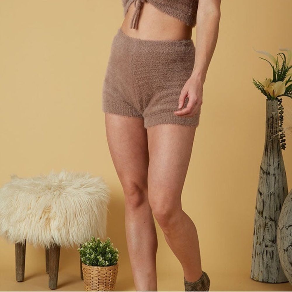 NWT Scandal Italy Serena Soft Fuzzy Shorts XS S M L